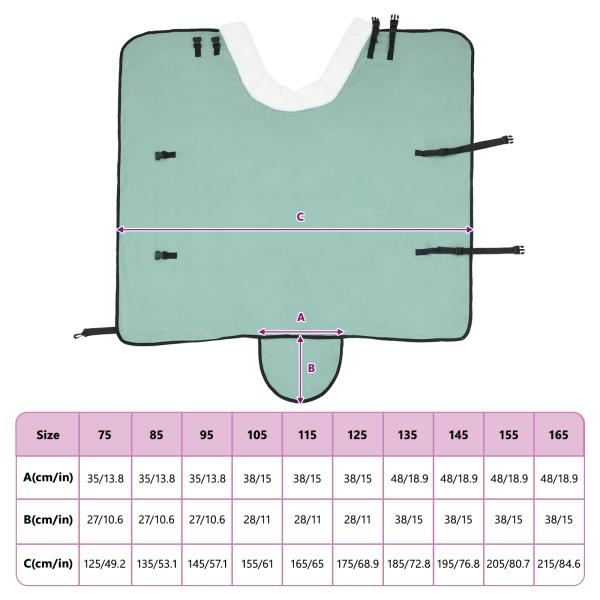 Pferdedecke Dunkelgrün 85 cm Polarfleece