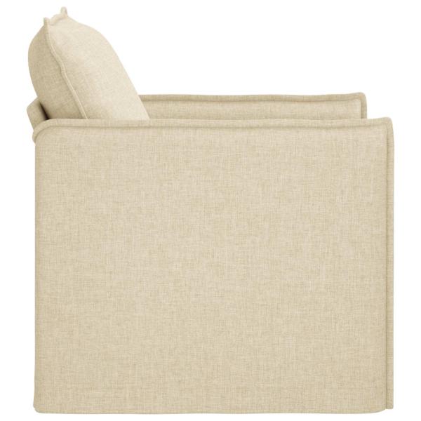 Sofa 60cm Creme Metall