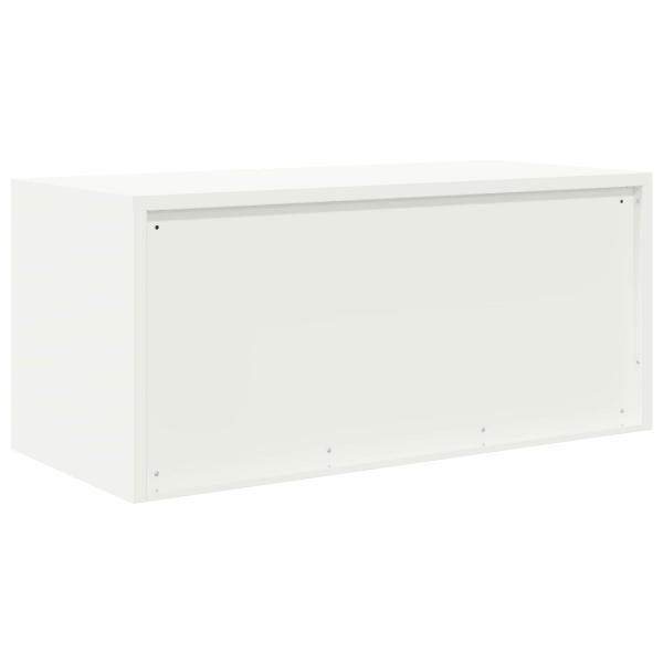 Aufbewahrungsschrank Weiß 90 x 40 x 40 cm Kaltgewalzter Stahl