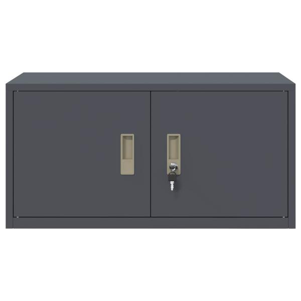 Aufbewahrungsschrank mit Speicher Anthrazit 80 x 40 x 40 cm
