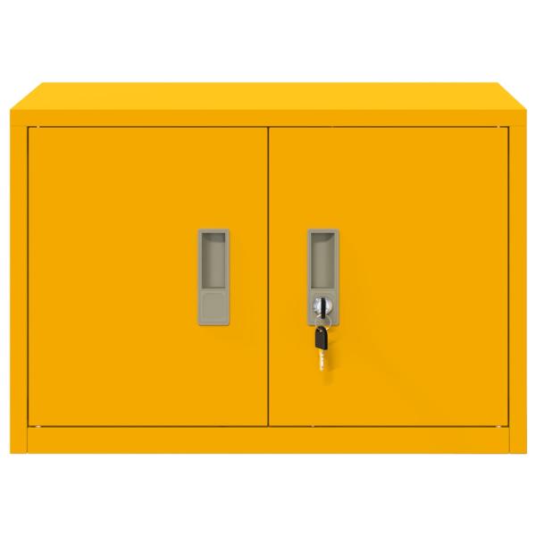 Aufbewahrungsschrank mit Speicher Senfgelb 60 x 40 x 40 cm