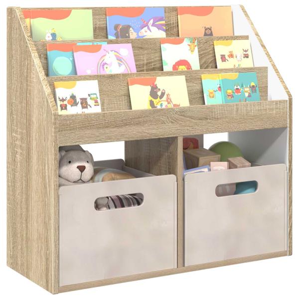 ARDEBO.de - Kinderregal Sonoma-Eiche 72,5 x 29,5 x 69 cm Holzwerkstoff