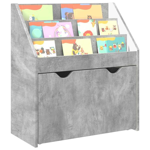 Kinderregal Beton Grau 60 x 29,5 x 69 cm Holzwerkstoff