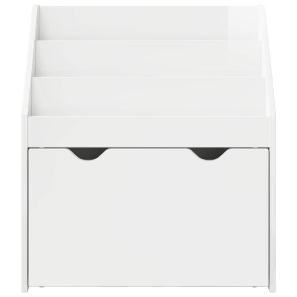 Kinderregal Hochglanz Weiß 60 x 29,5 x 69 cm Holzwerkstoff