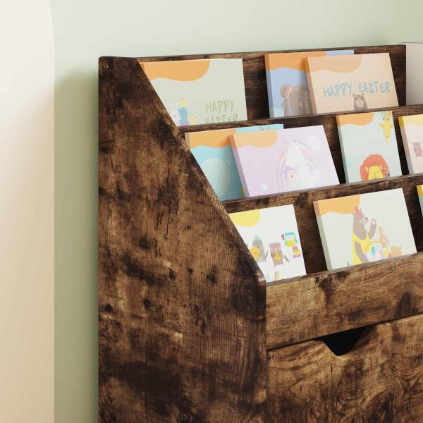 Kinderregal Geräucherte Eiche 60 x 29,5 x 69 cm Holzwerkstoff