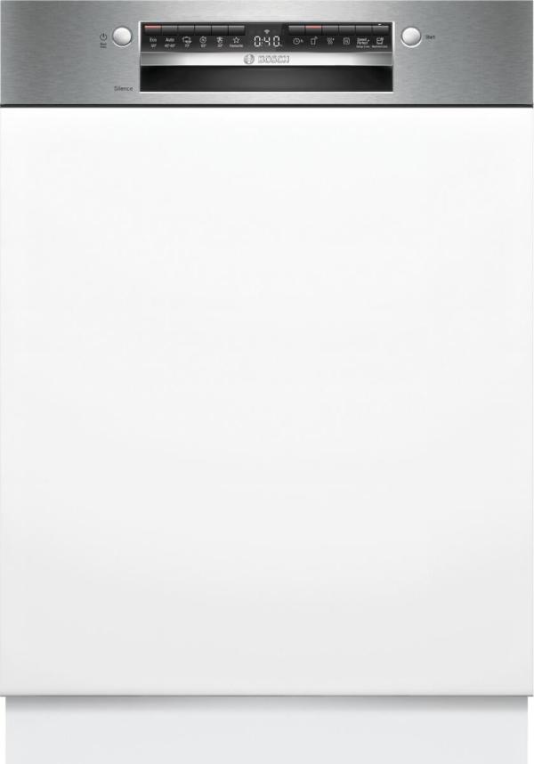 ARDEBO.de Bosch SMI4HTS14E Serie 4 Teilintegrierter Geschirrspüler, 60 cm breit, 13 Maßgedecke, AquaStop, 6 Programme, Kindersicherung, WLAN, Gebürsteter Stahl