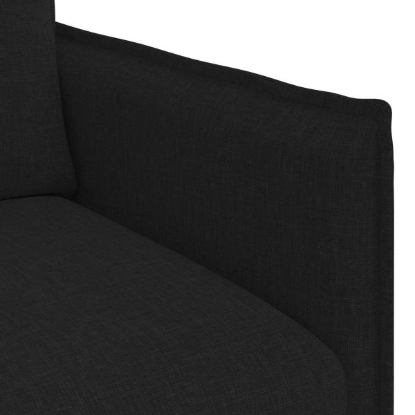 Sofa 120cm 2 pcs Schwarz Metall