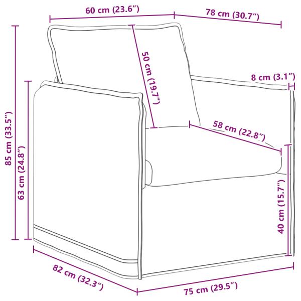Sofa 140cm 2 pcs Blau Metall