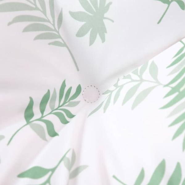 Palettenkissen 2-tlg. Blattmuster Stoff