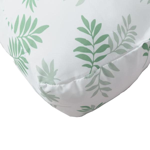 Palettenkissen 2-tlg. Blattmuster Stoff