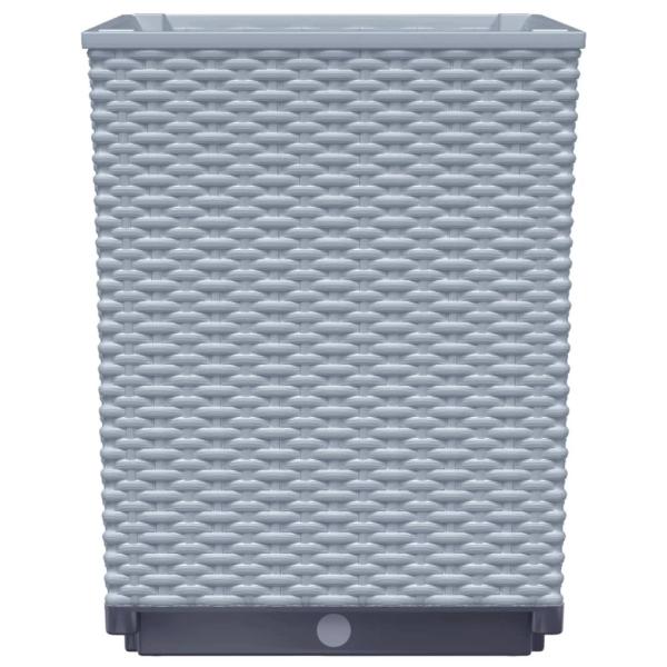 Pflanzkübel 4 Stk. Hellgrau 30x30x37 cm Polypropylen