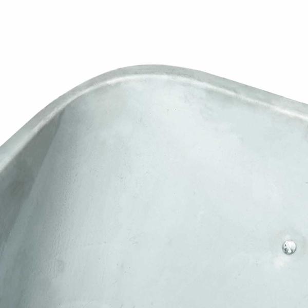 Schubkarre Silber und Schwarz 141 x 60 x 57 cm Stahl