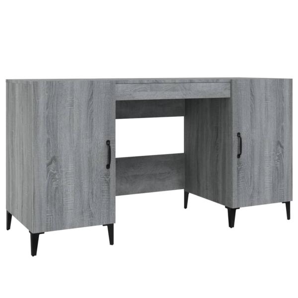 Schreibtisch Grau Sonoma 140x50x75 cm Holzwerkstoff