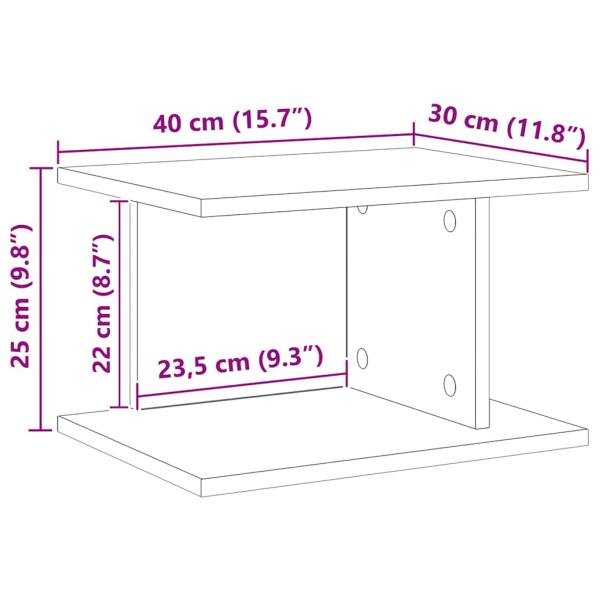 Nachttisch Sonoma-Eiche 40 x 30 x 25 cm Holzwerkstoff