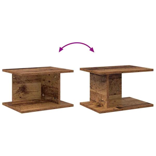 Nachttisch 2 pcs Altholz 40 x 30 x 25 cm Holzwerkstoff