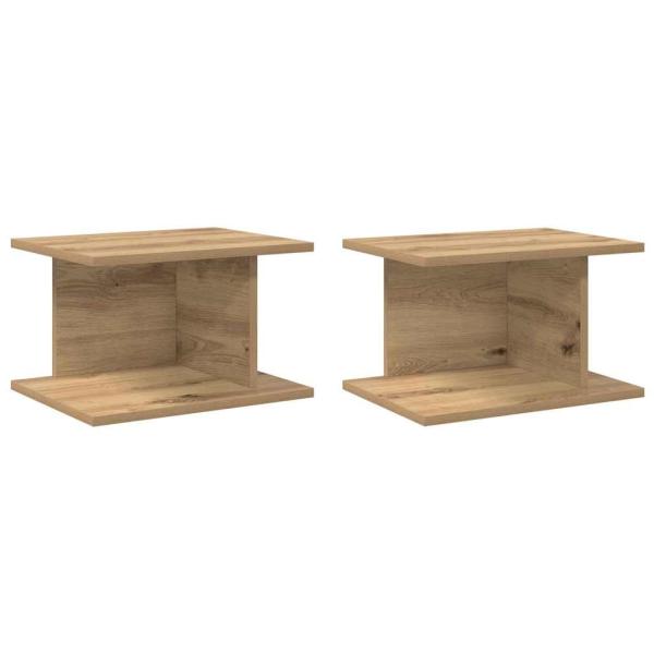 Nachttisch 2 pcs Artisan-Eiche 40 x 30 x 25 cm Holzwerkstoff