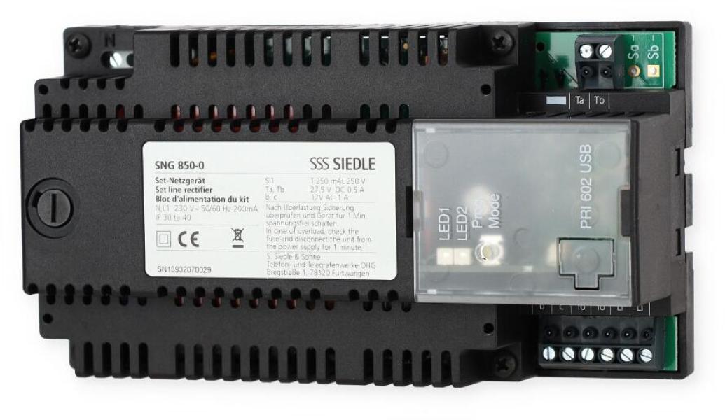 SIEDLE SET CLAB 850-2 E/W Audio-Set Classic Edelstahl