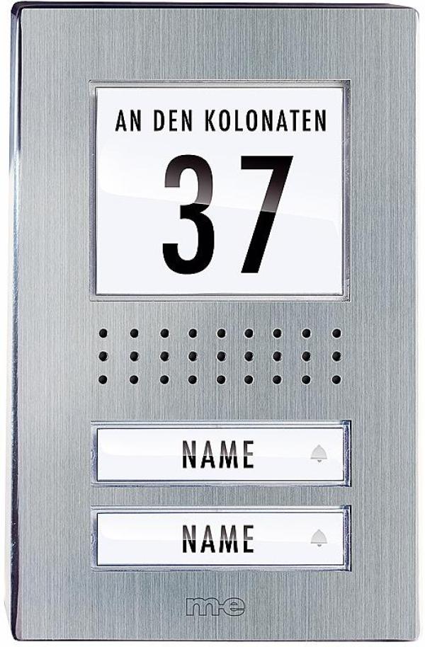 ARDEBO.de M-E Vistadoor ADV 120.1 EG Außenstation, Aufputz, 2-Familienhaus (40932)