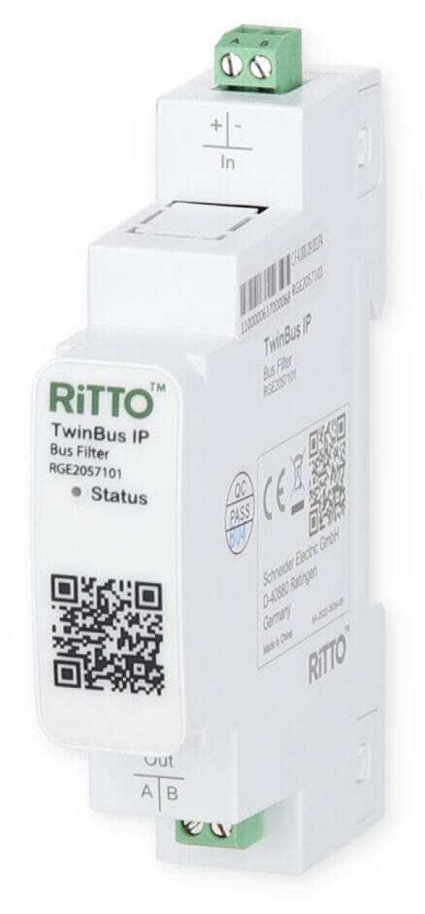 Ritto Listo TwinBus IP Video Einfamilienhaus-Set, Unterputz, Schwarz (RGE2094150)