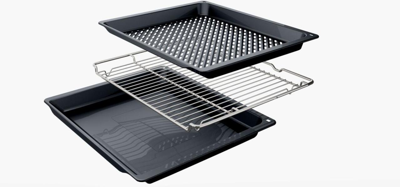 Bosch HBG537BB4 A+ Einbaubackofen, 60 cm breit, 71 L, 8 Heizarten, 10 Automatikprogramme, 3D Heißluft, schwarz