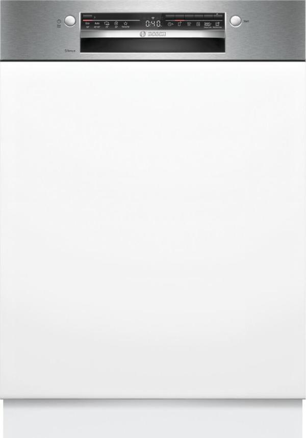 ARDEBO.de Bosch SMI2HTS08E Serie 2 Teilintegrierter Geschirrspüler, 60 cm breit, 13 Maßgedecke, AquaStop, HomeConnect, Kindersicherung, Gebürsteter Stahl