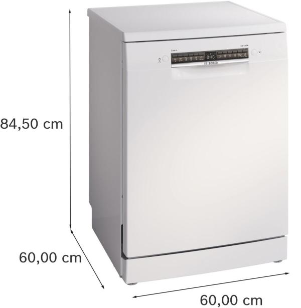 Bosch SMS4HTW16E Serie 4 Standgeschirrspüler, 60 cm breit, 13 Maßgedecke, AquaStop, HomeConnect, Besteckkorb, weiß