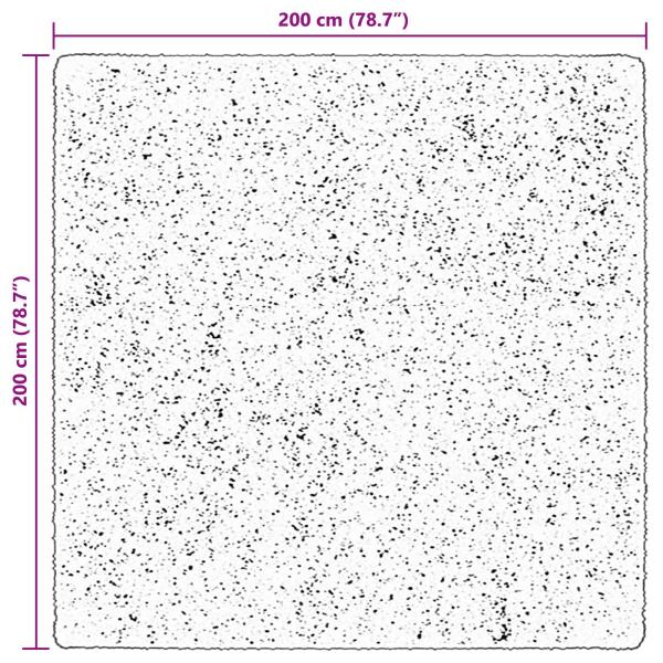 Bereichsteppiche Quadratisch HUARTE Braun 200 x 200 cm