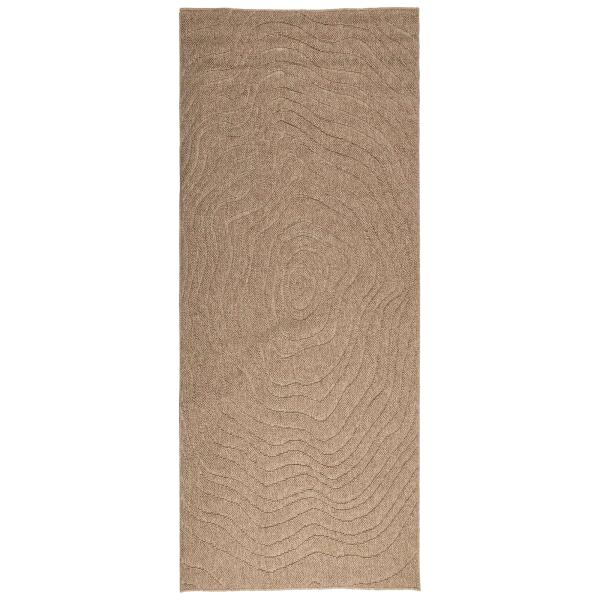 Bereichsteppiche Moiré Rechtwinklig Natur 200 x 80 cm