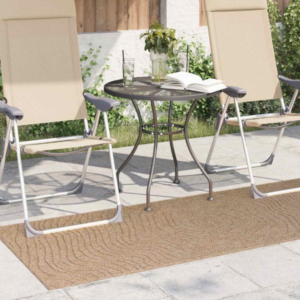 Bereichsteppiche Moiré Rechtwinklig Natur 200 x 80 cm