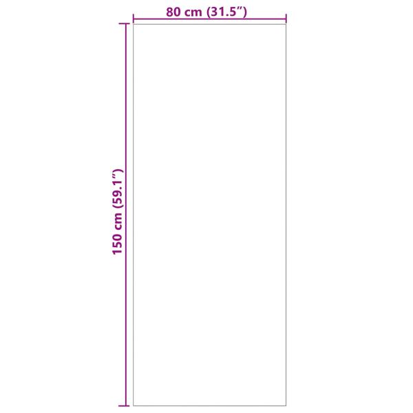 Bereichsteppiche Rechtwinklig Creme 150 x 80 cm