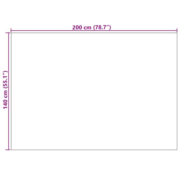 Bereichsteppiche Rechtwinklig Creme 200 x 140 cm