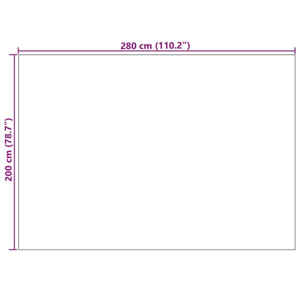 Bereichsteppiche Rechtwinklig Creme 280 x 200 cm