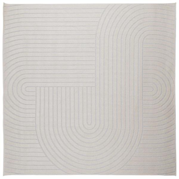 Bereichsteppiche Quadratisch Creme 200 x 200 cm