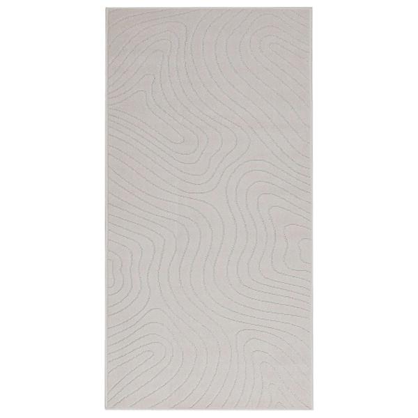 Innen- und Außenteppich PALMERAS Creme 200 x 80 cm Polyester