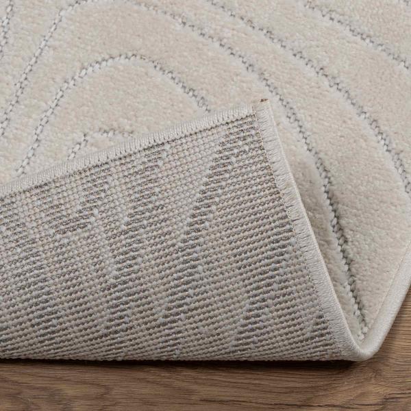 Innen- und Außenteppich PALMERAS Creme 200 x 80 cm Polyester