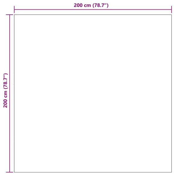 ARDEBO.de - Bereichsteppiche Quadratisch Creme 200 x 200 cm
