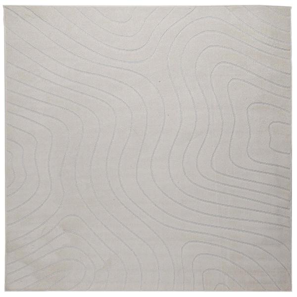 Innen- und Außenteppich PALMERAS Creme 240 x 240 cm Polyester