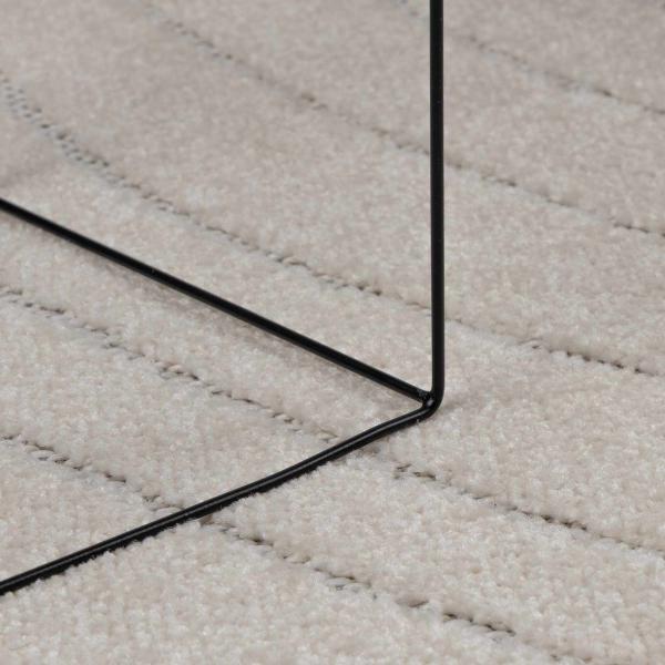 Bereichsteppiche Rund PALMERAS Creme Ø 120 CM Polyester