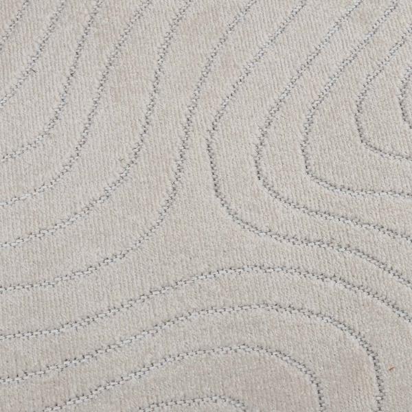 Bereichsteppiche Rund PALMERAS Creme Ø 120 CM Polyester