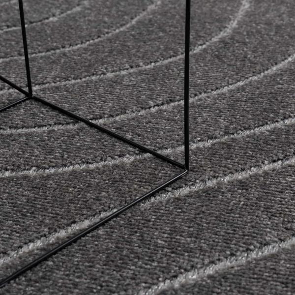 ARDEBO.de - Bereichsteppiche Quadratisch Anthrazit 200 x 200 cm