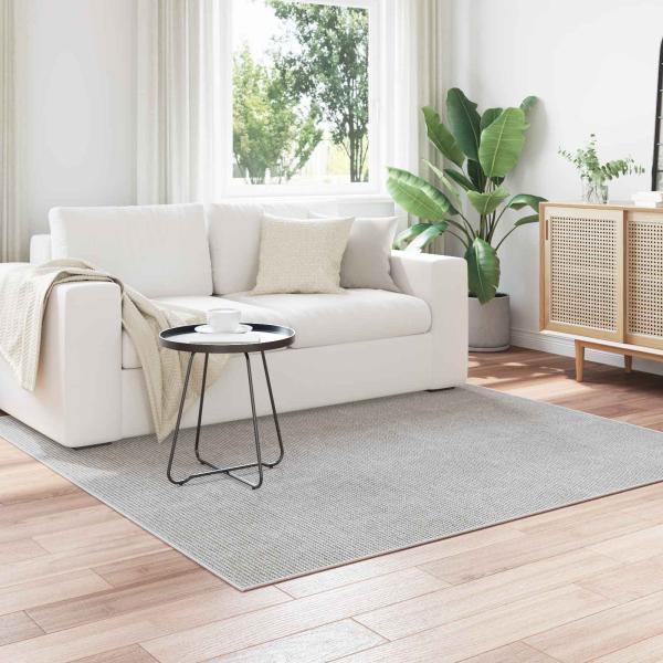 ARDEBO.de - Innenteppich LUGO Creme 120 x 120 cm Polyester
