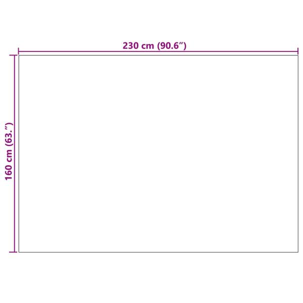 Bereichsteppiche Rechtwinklig Creme und Grau 230 x 160 cm