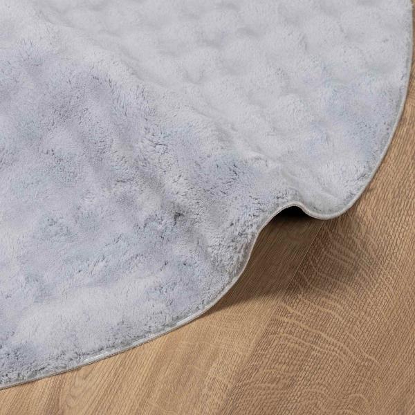 Bereichsteppiche Rund SIROLO Grau Ø 200 CM Polyester