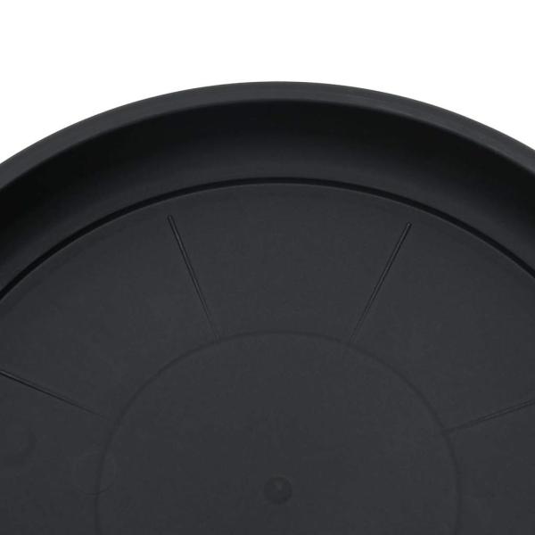 Blumentöpfe 24 pcs Schwarz Ø 17 x 14 cm Kunststoff