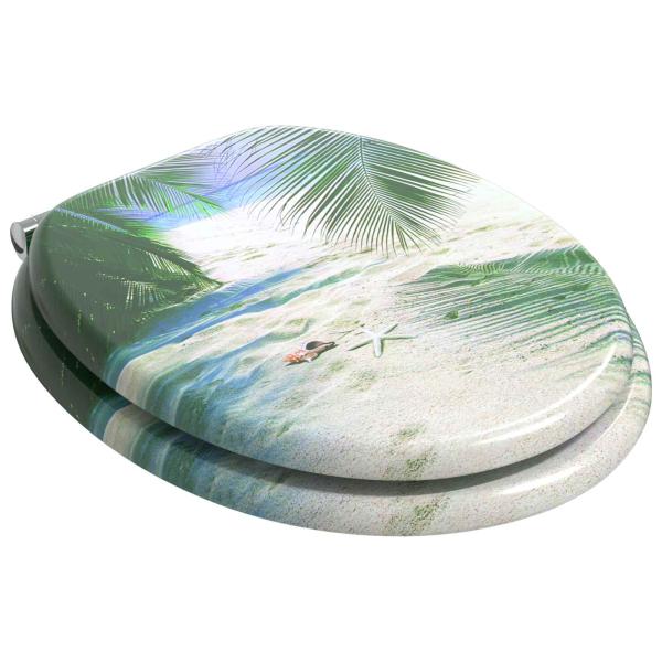 Toilettensitz 2 pcs Grün 43,8 x 37,8 cm MDF-Platte