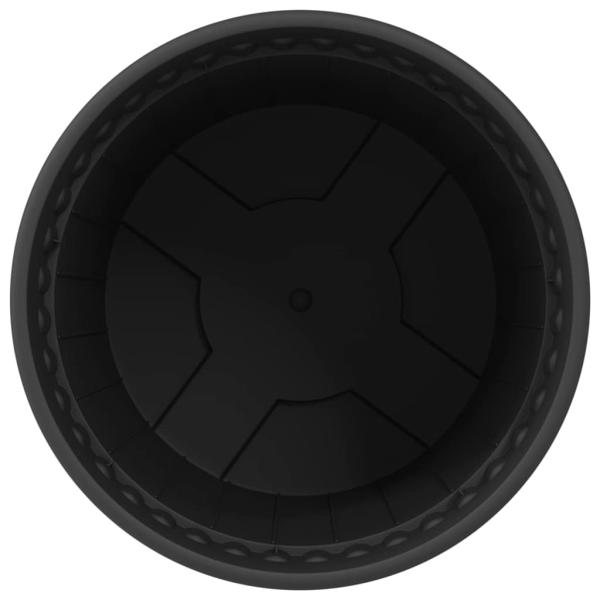 Runder Blumentopf 6 pcs Schwarz Ø 19 x 16 cm Kunststoff