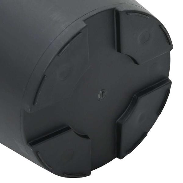 Runder Blumentopf 24 pcs Schwarz Ø 12,5 x 10 cm Kunststoff