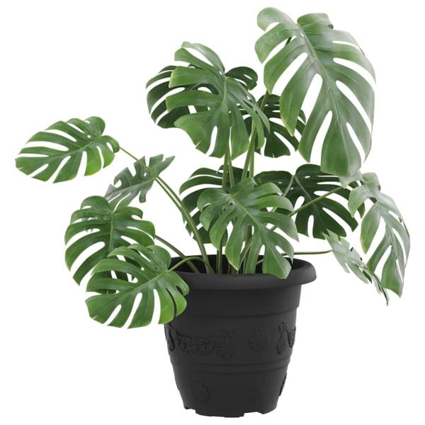 Runder Blumentopf 6 pcs Schwarz Ø 26 x 21,5 cm Kunststoff