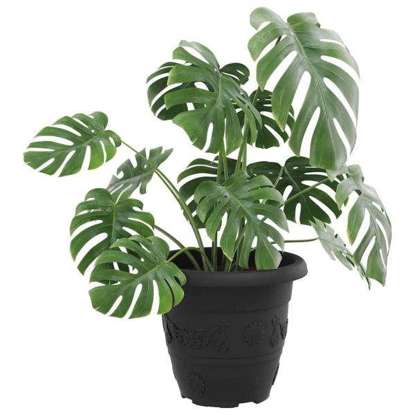 Runder Blumentopf 6 pcs Schwarz Ø 26 x 21,5 cm Kunststoff