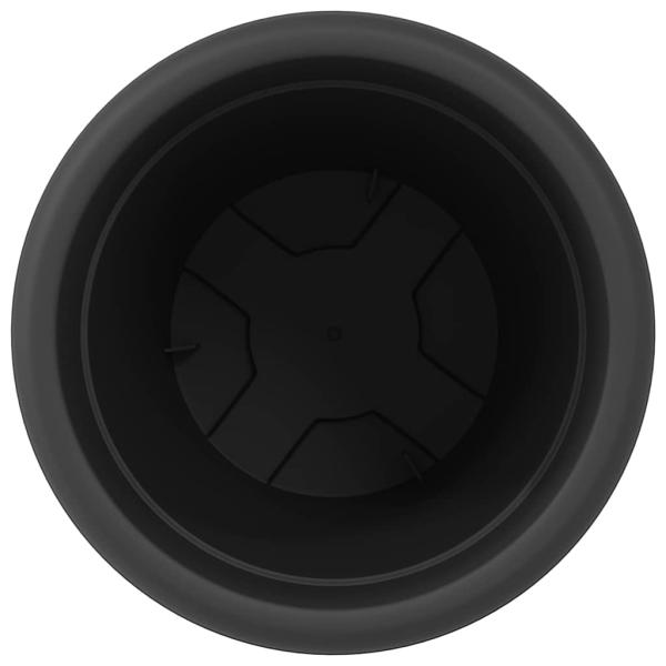 Runder Blumentopf 6 pcs Schwarz Ø 26 x 21,5 cm Kunststoff